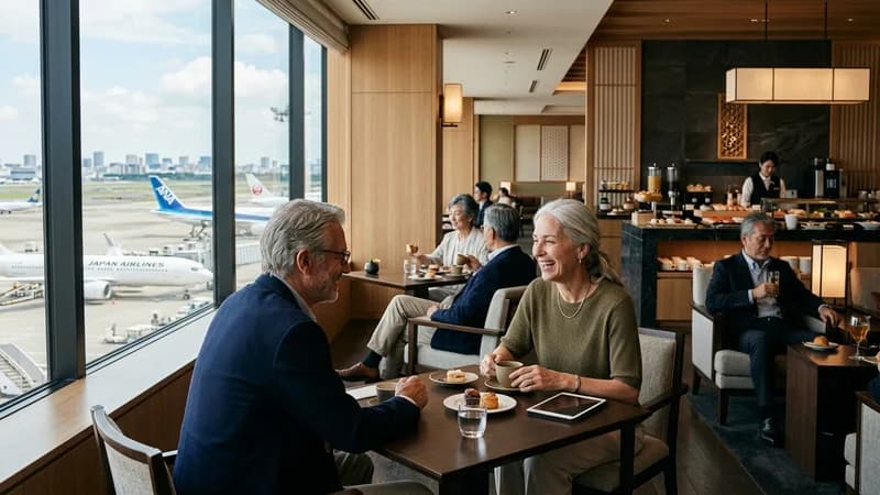Tokyo Haneda or Narita lounge