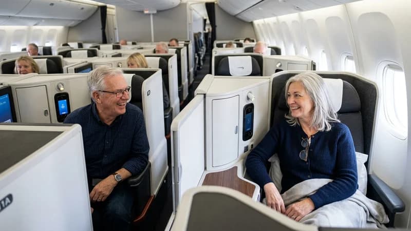 British Airways or American Airlines cabin