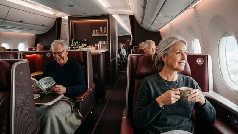 Virgin Atlantic cabin