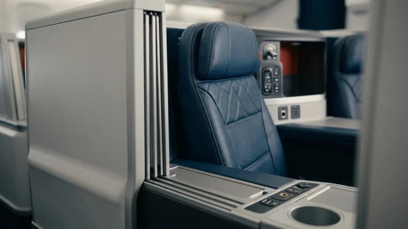 Seat details of Delta One Suite Review 2026: America's Best Domestic-Carrier Business Class?