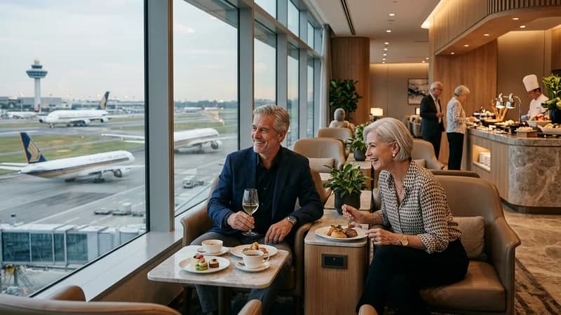 Singapore Changi Airport lounge