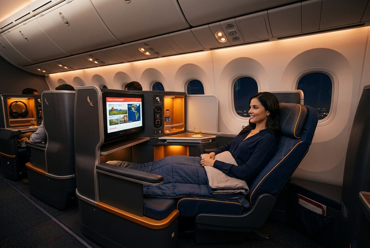 Avianca Business Class cabin interior