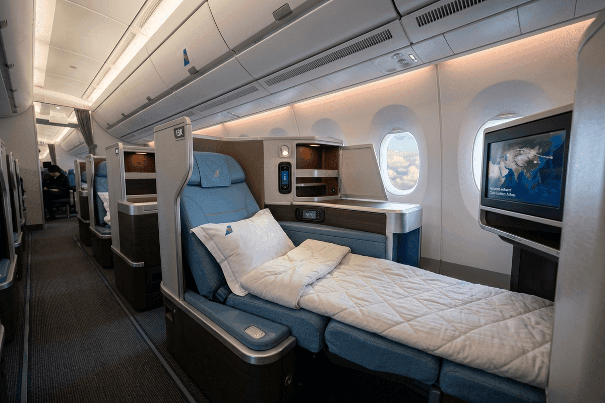 China Southern Airlines Business Class cabin interior