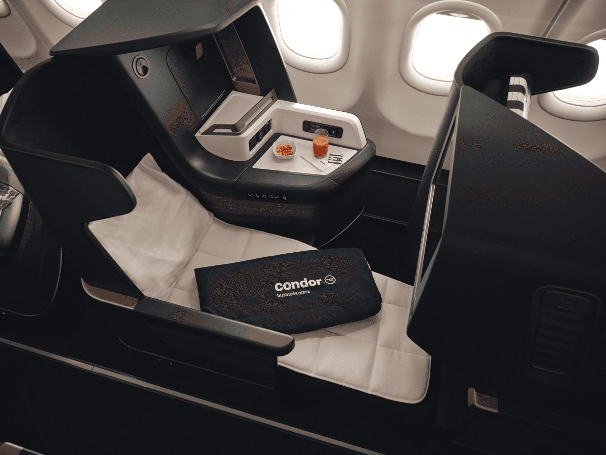 Condor Business Class cabin interior