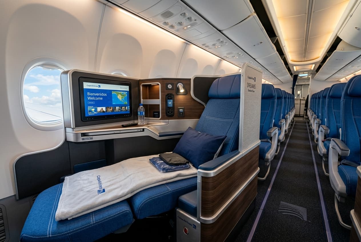 Copa Airlines Business Class cabin interior
