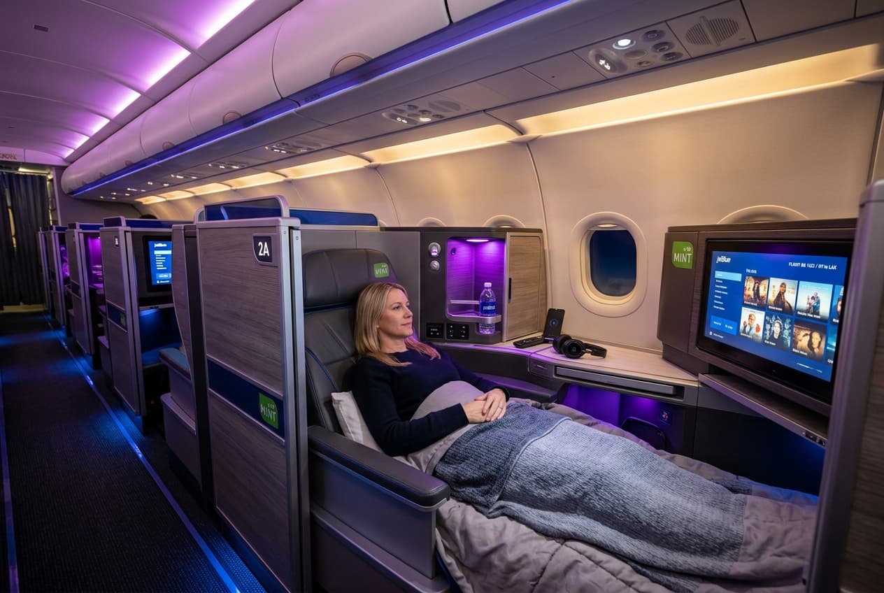JetBlue Airways Business Class cabin interior