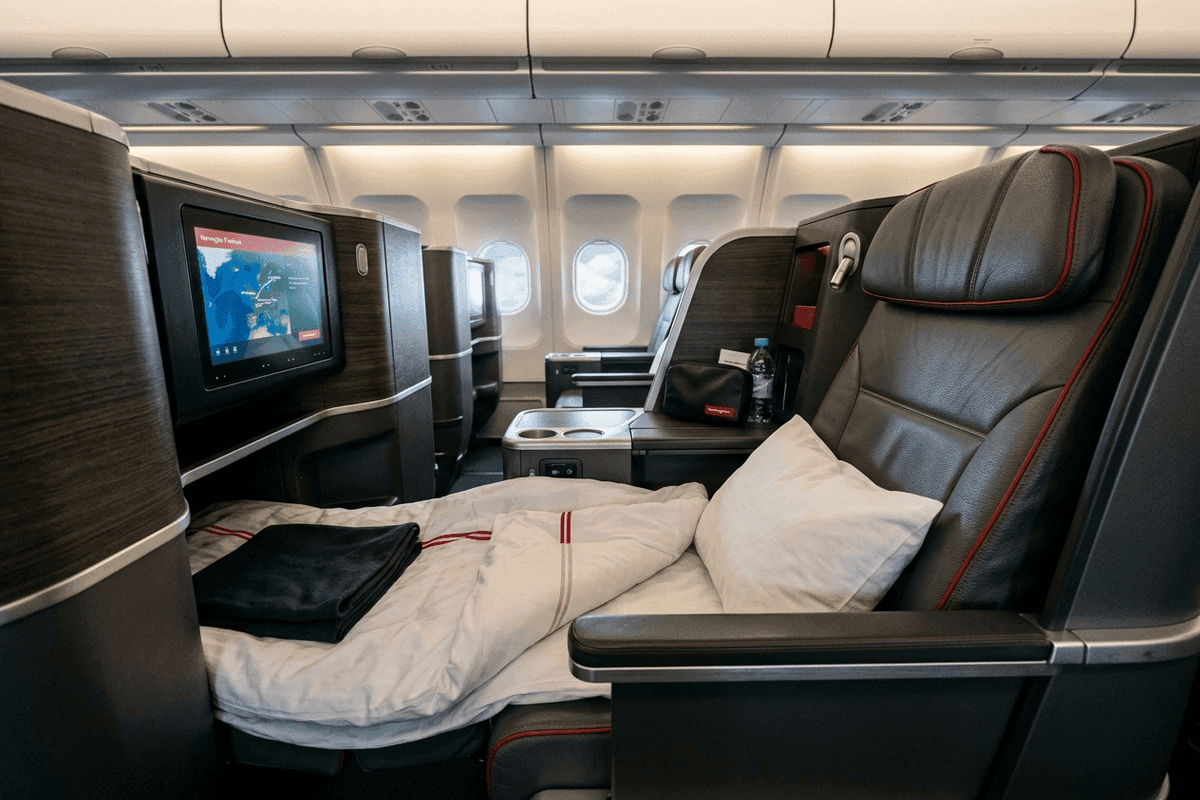 Norwegian Air Business Class cabin interior