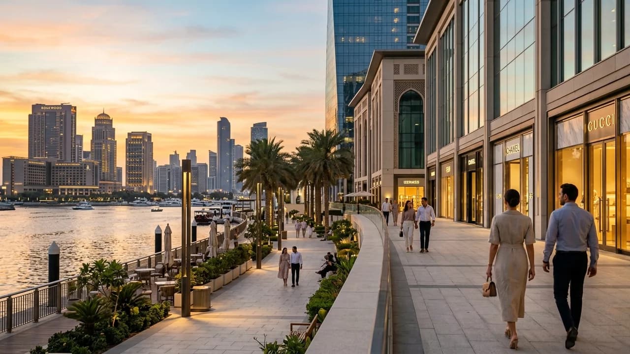 Premium shopping and leisure district in Abu Dhabi