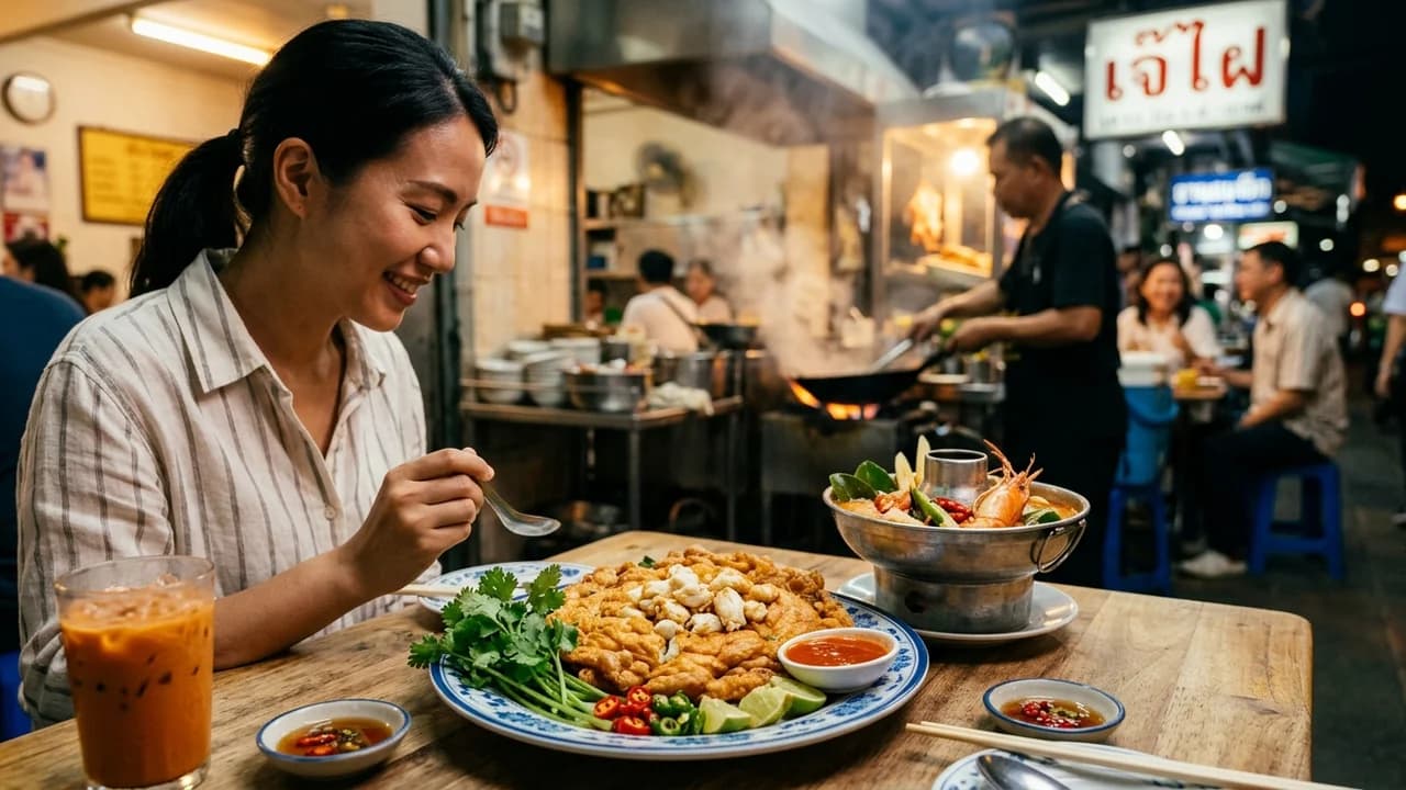 Authentic local cuisine dining experience in Bangkok