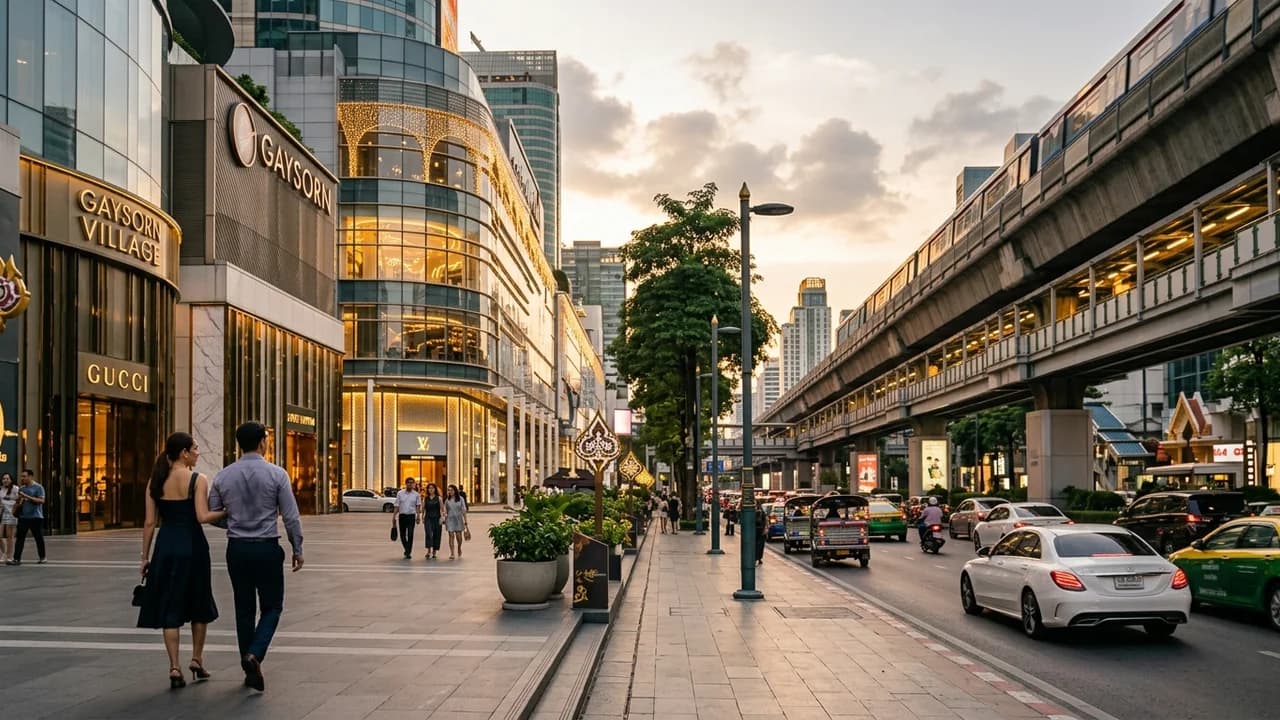 Premium shopping and leisure district in Bangkok