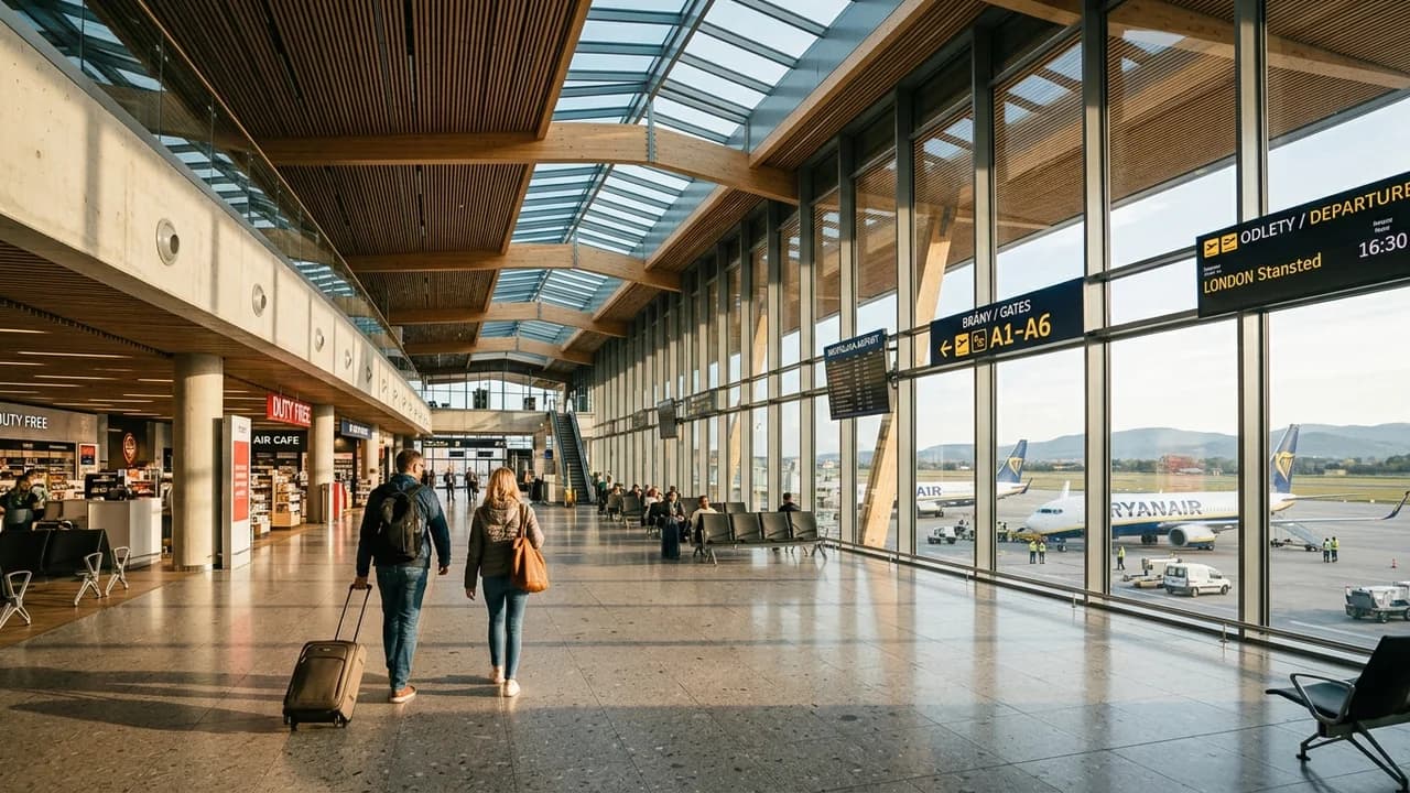 International terminal interior at Bratislava airport