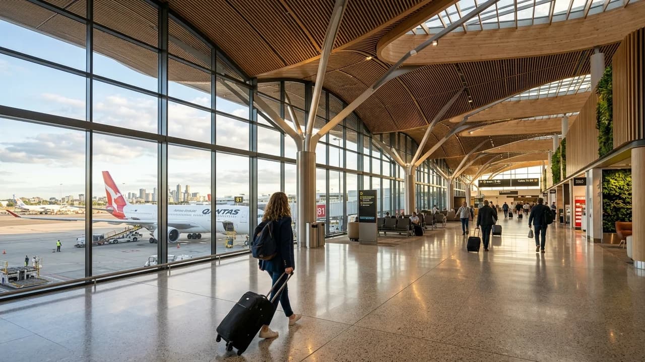 International terminal interior at Brisbane airport