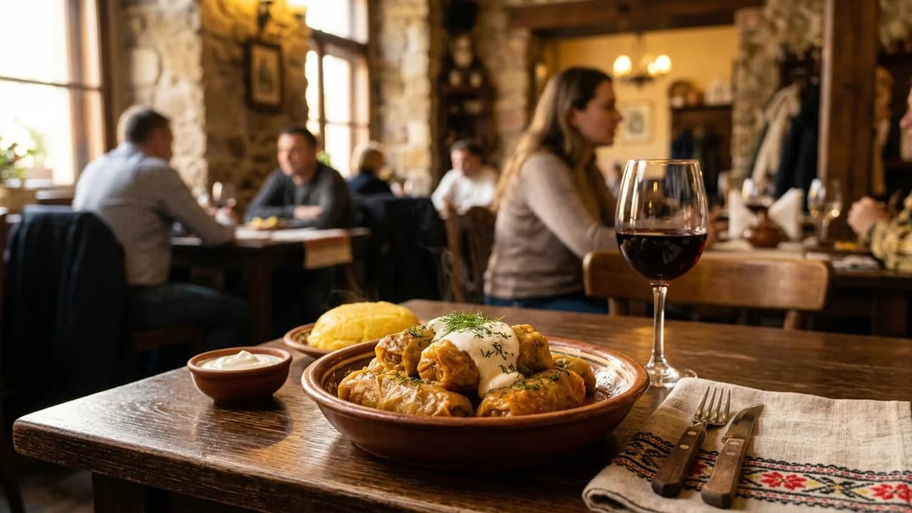 Authentic local cuisine dining experience in Bucharest