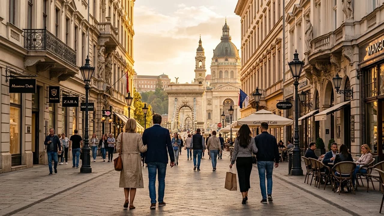 Premium shopping and leisure district in Budapest