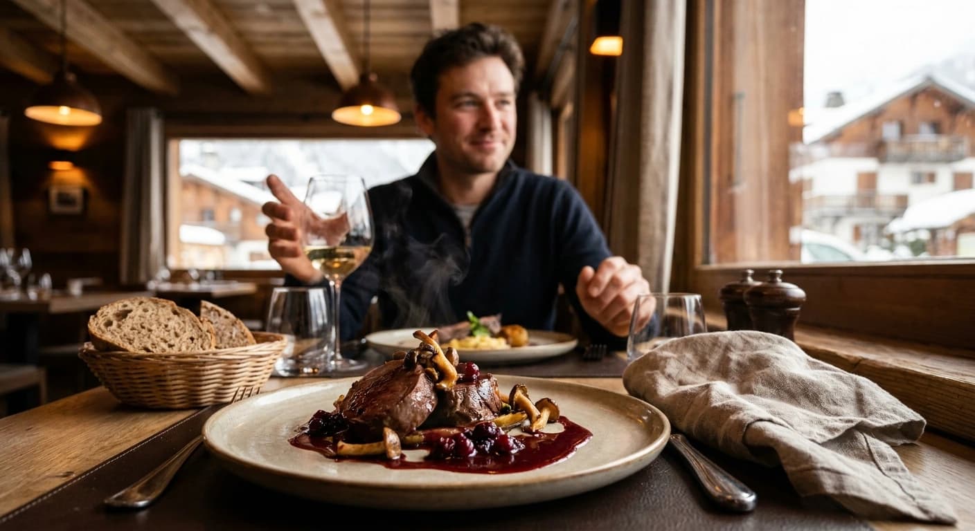 Refined Savoyard fine dining with Mont Blanc views at a Chamonix luxury restaurant