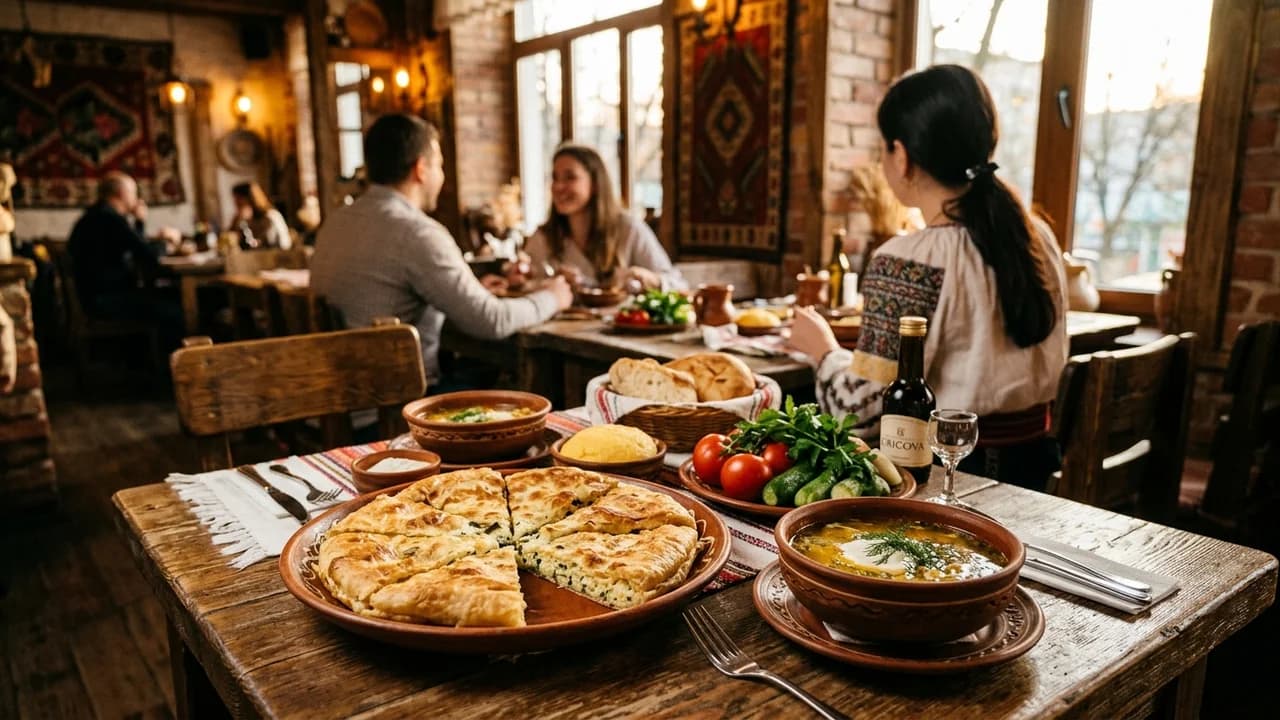 Authentic local cuisine dining experience in Chisinau