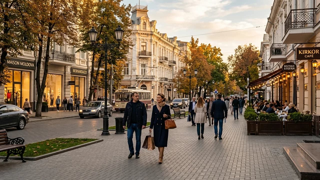 Premium shopping and leisure district in Chisinau