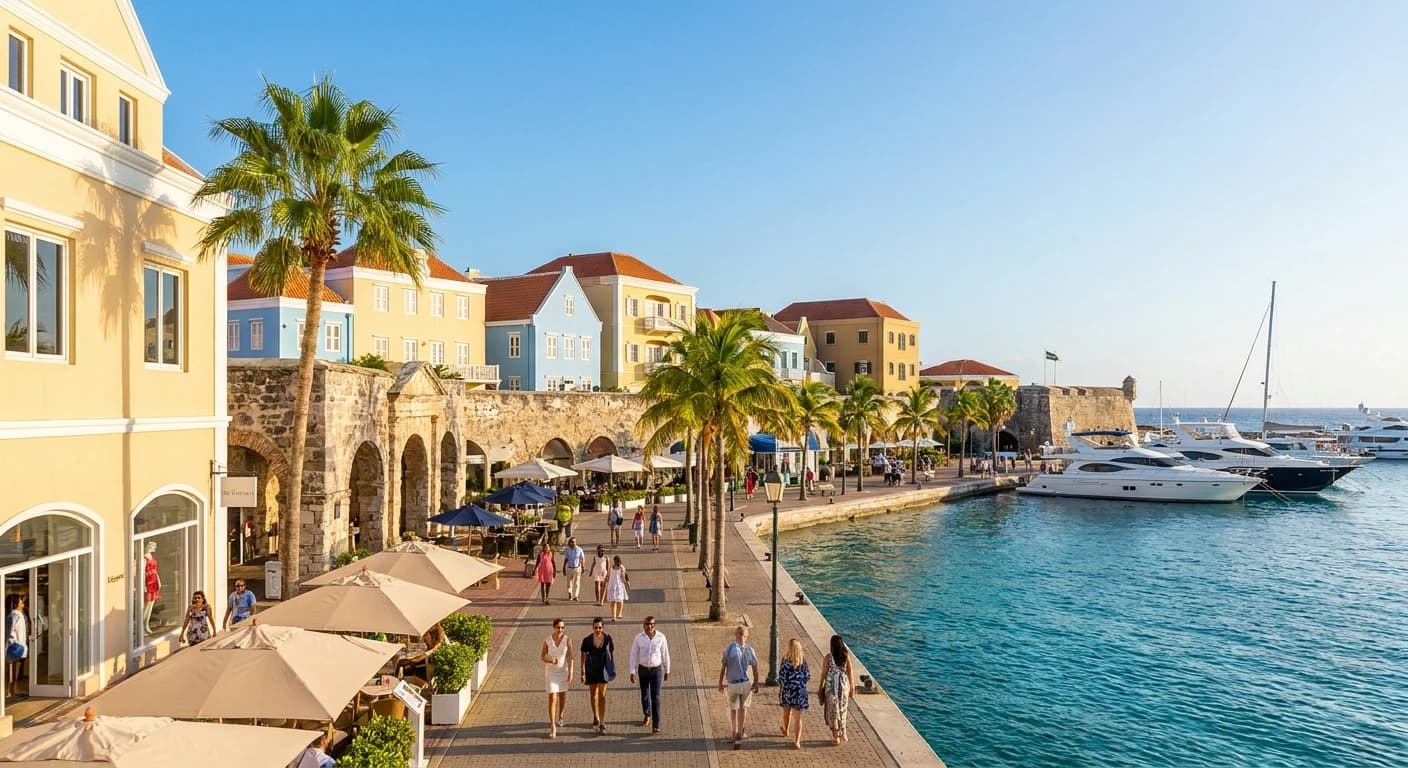 Rif Fort luxury shopping and waterfront leisure district in Willemstad, Curaçao