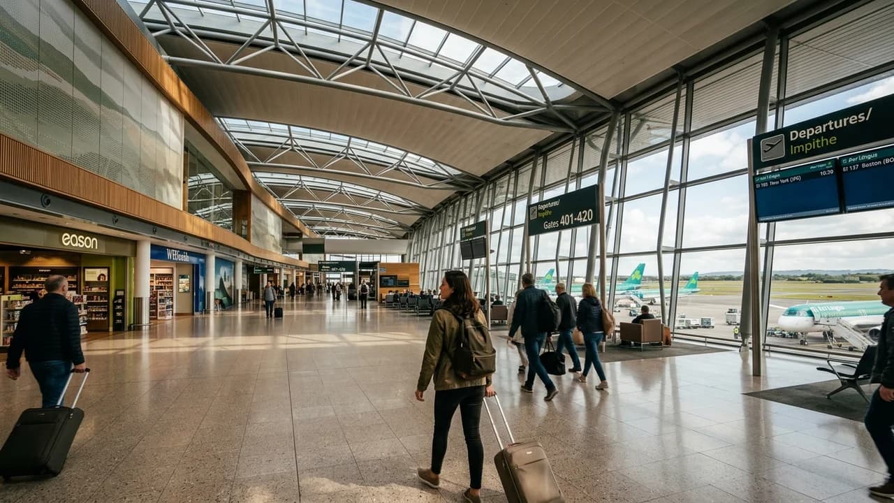 International terminal interior at Dublin airport