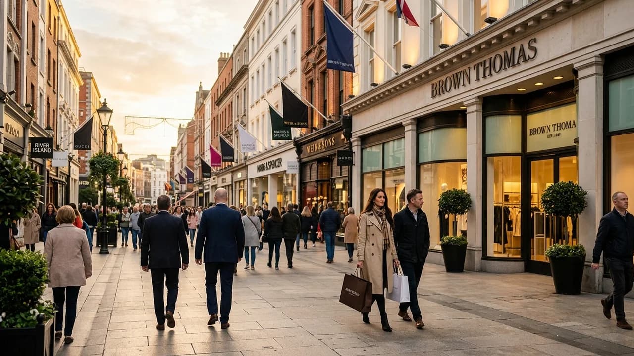 Premium shopping and leisure district in Dublin