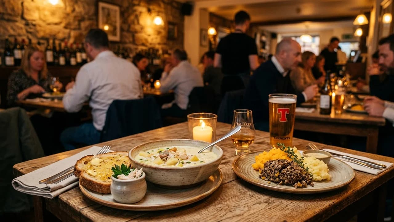 Authentic local cuisine dining experience in Glasgow