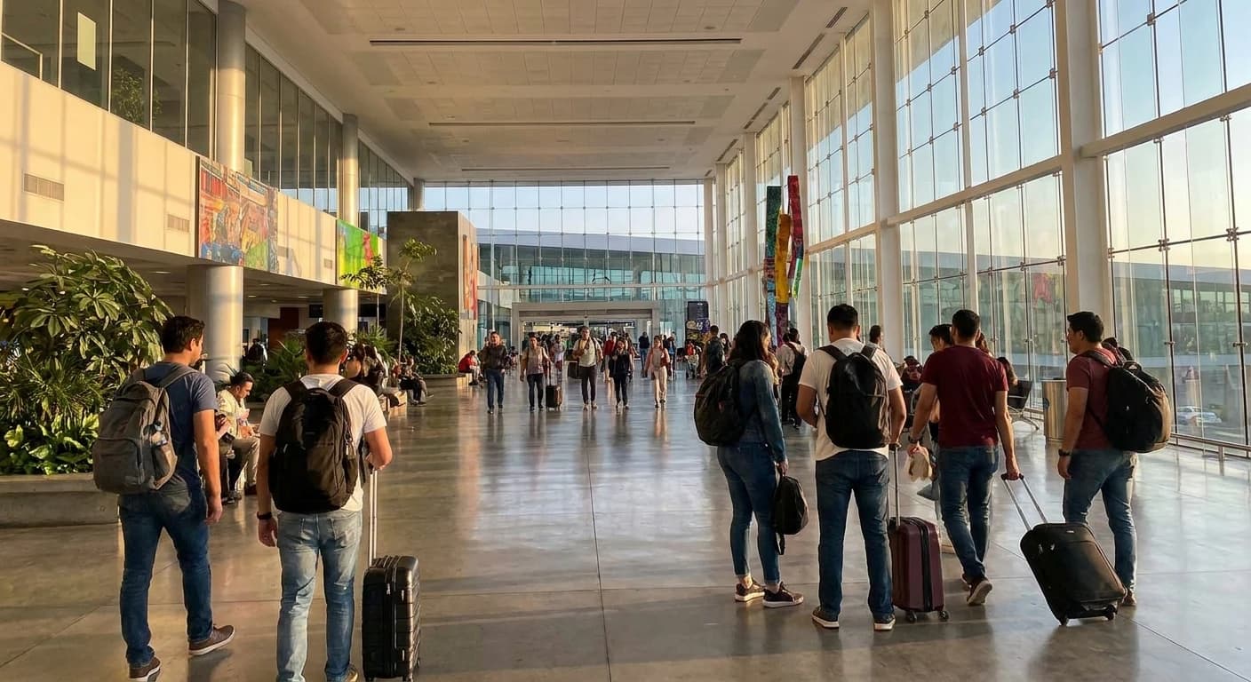 Modern international terminal at Guadalajara's Miguel Hidalgo y Costilla Airport