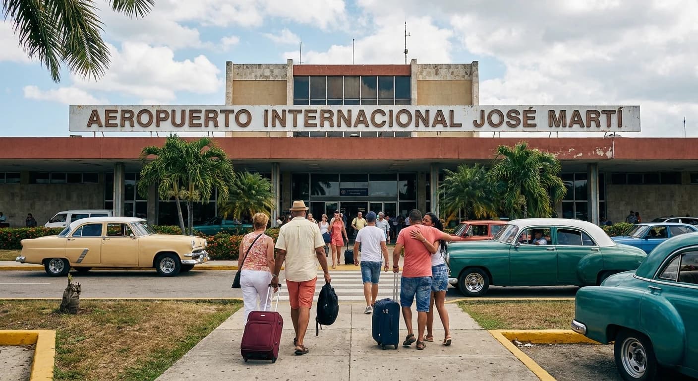 Havana airport arrival