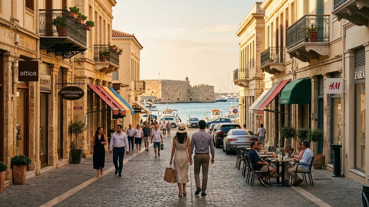 Premium shopping and leisure district in Heraklion
