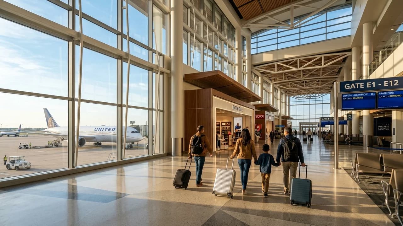 International terminal interior at Houston airport