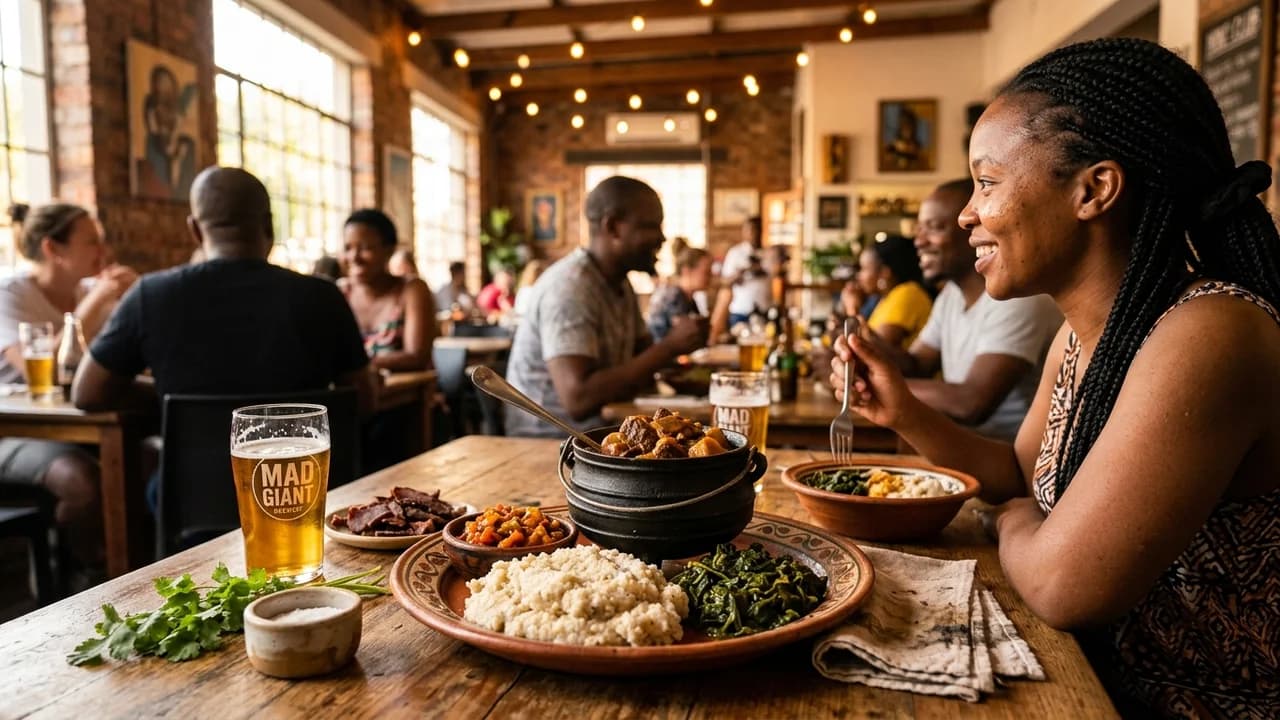 Authentic local cuisine dining experience in Johannesburg