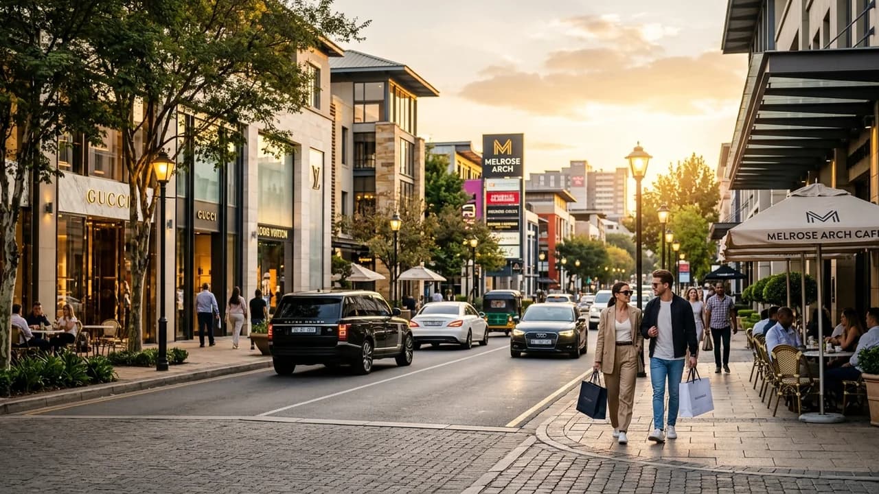 Premium shopping and leisure district in Johannesburg