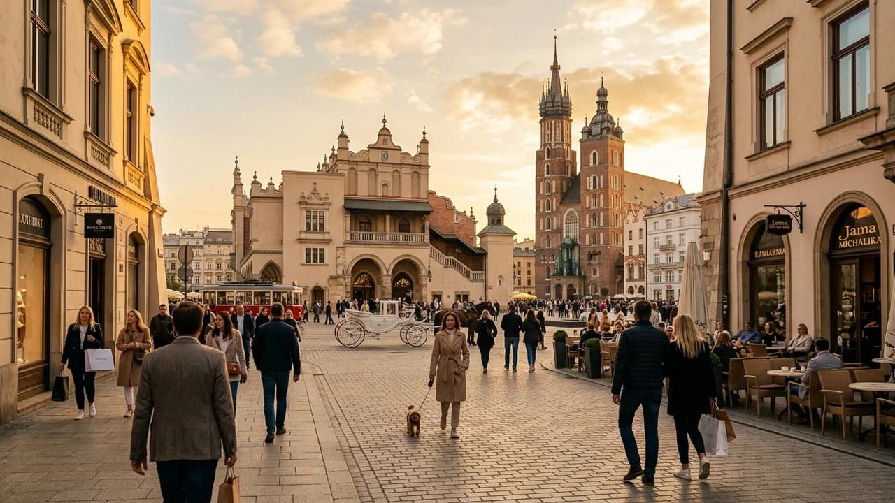Premium shopping and leisure district in Krakow