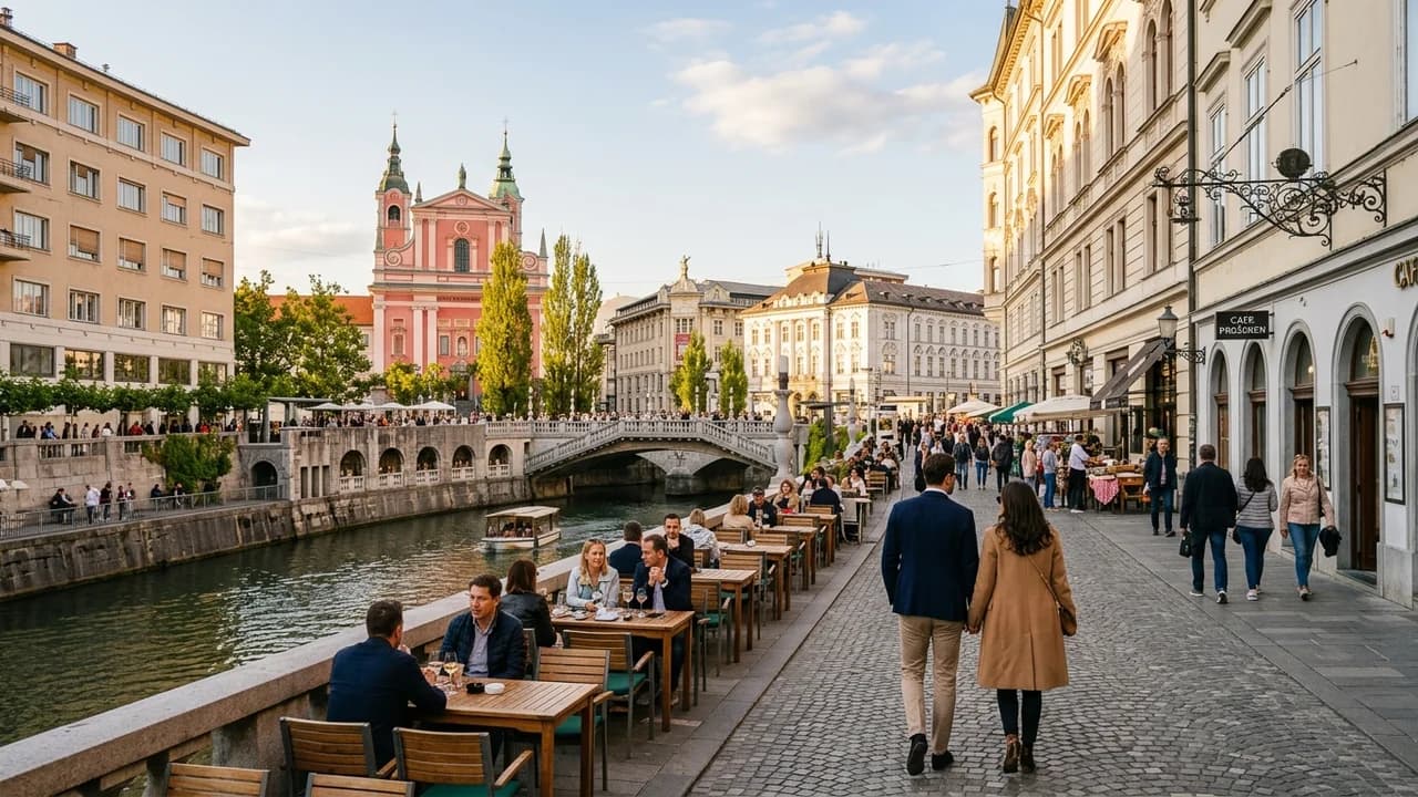 Premium shopping and leisure district in Ljubljana