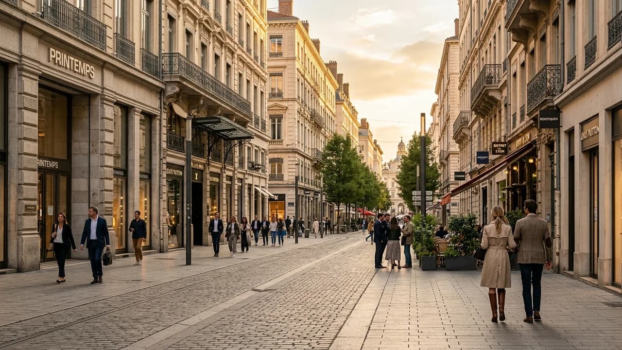 Premium shopping and leisure district in Lyon