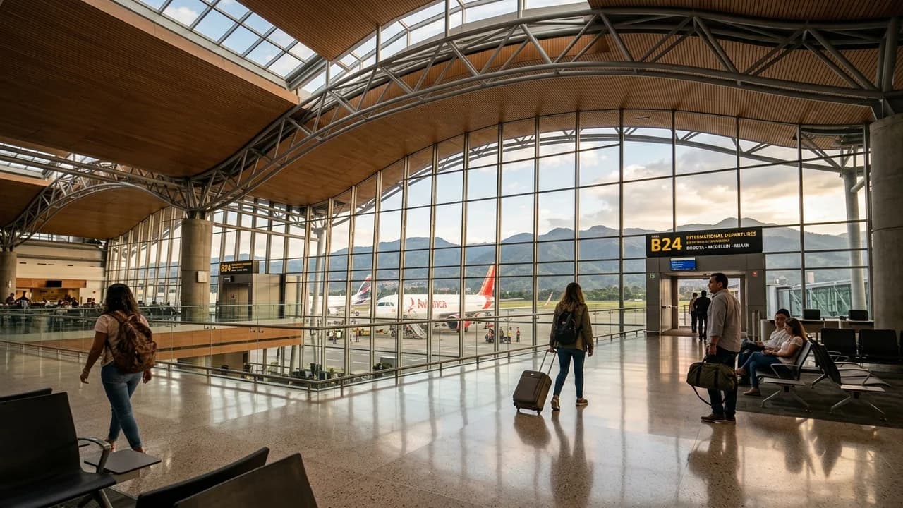 International terminal interior at Medellín airport