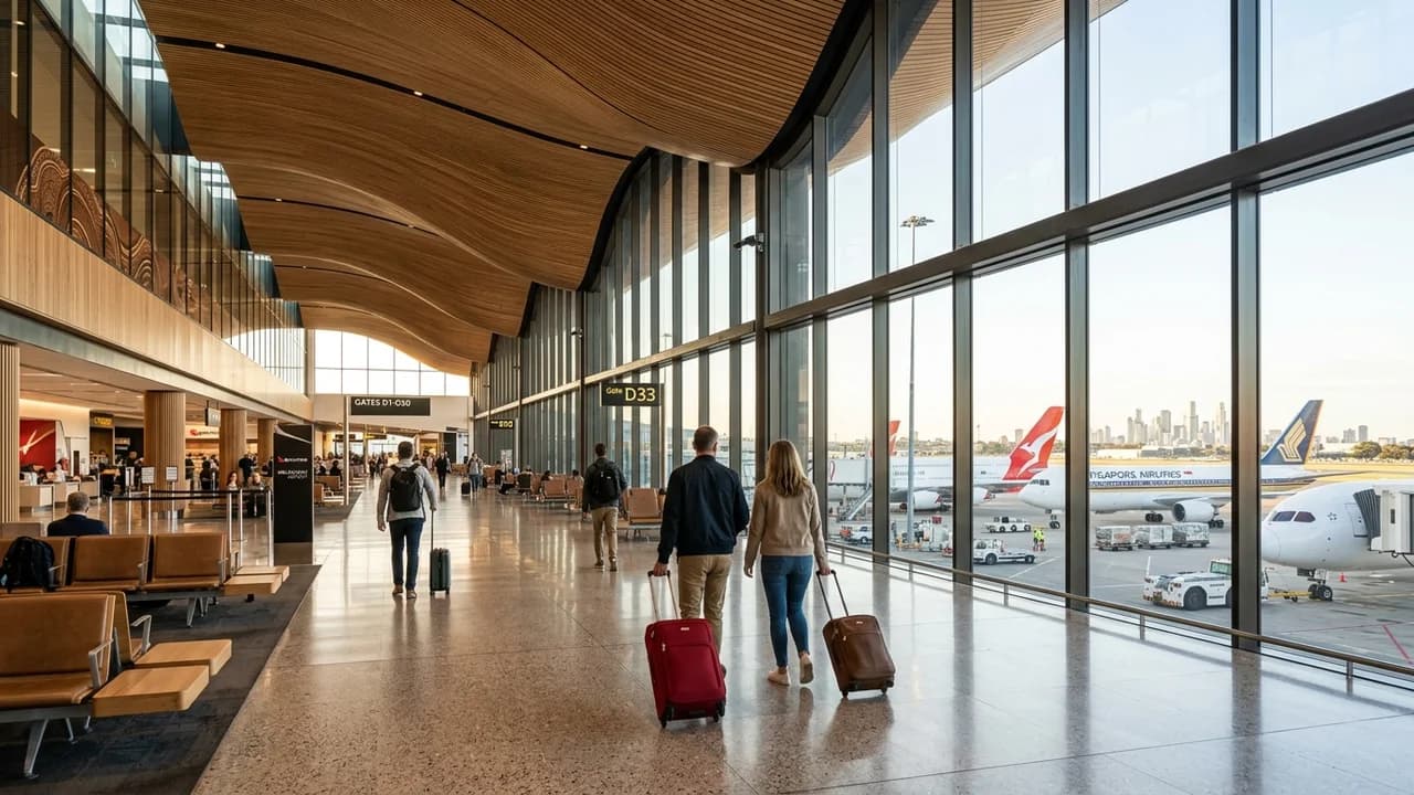 International terminal interior at Melbourne airport
