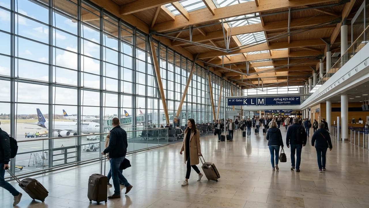 International terminal interior at Munich airport