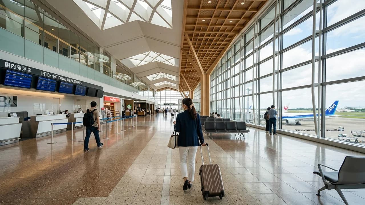 International terminal interior at Nagoya airport