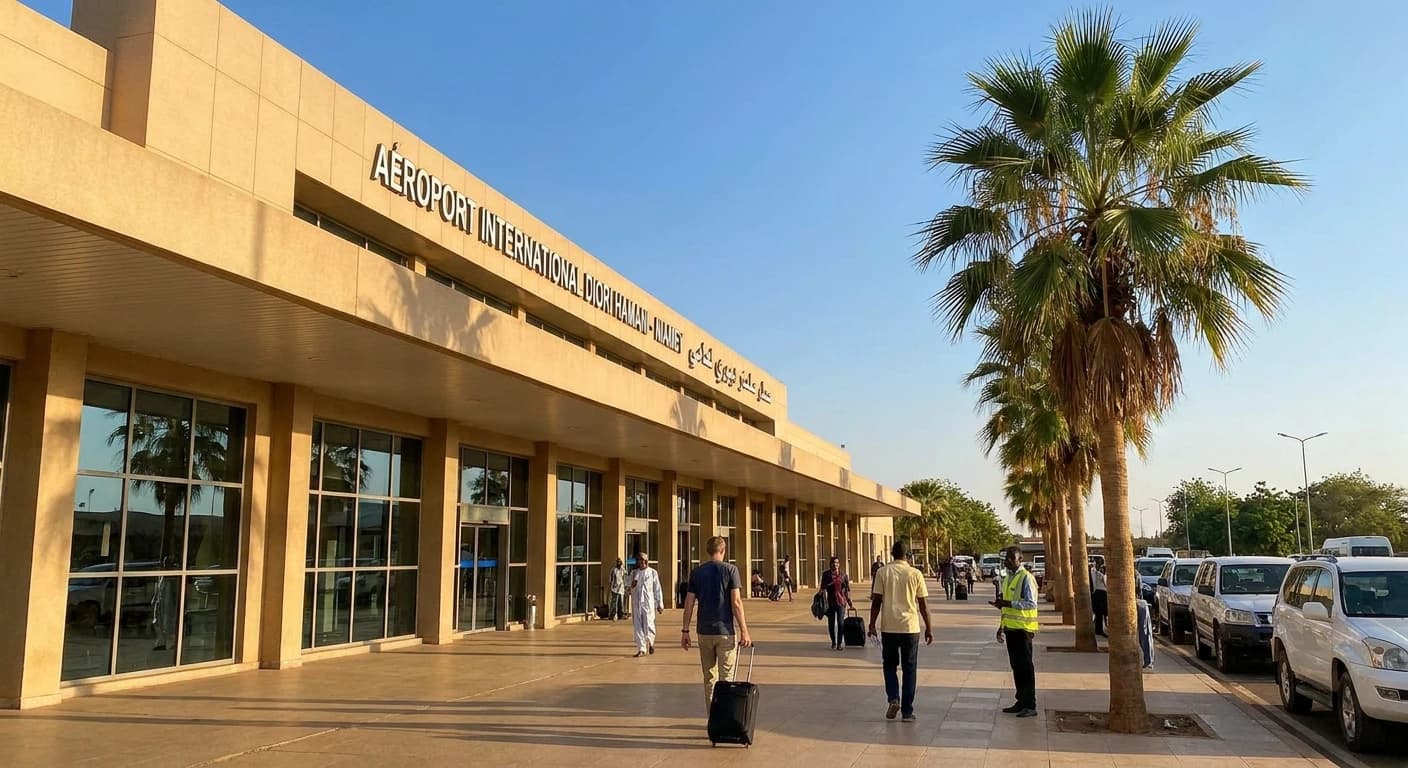 Diori Hamani International Airport terminal in Niamey, Niger