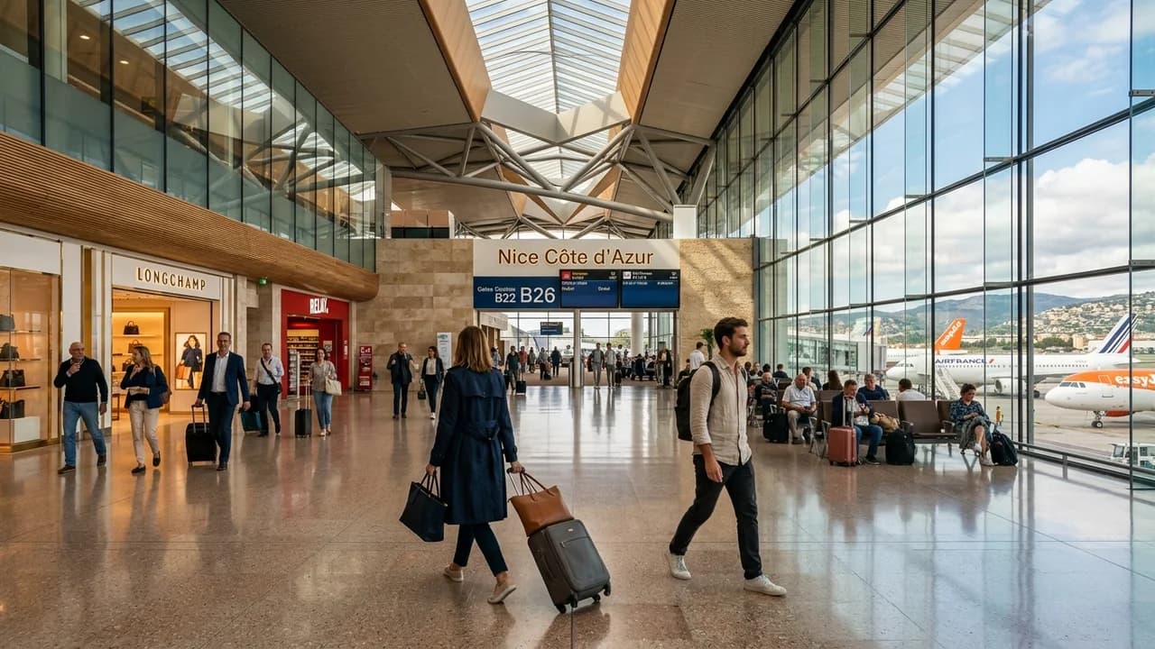 International terminal interior at Nice airport