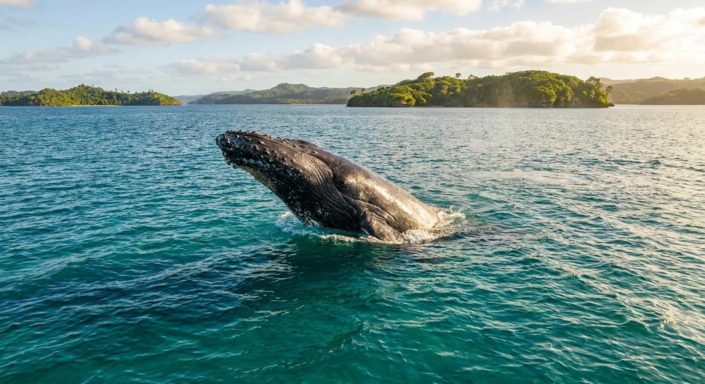 Humpback whale in Tongan waters