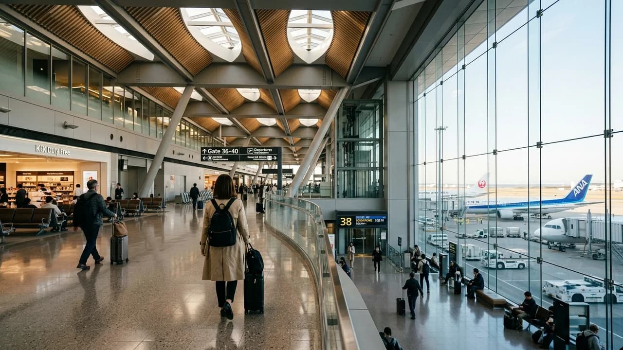 International terminal interior at Osaka airport