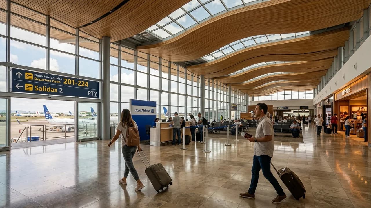 International terminal interior at Panama City airport