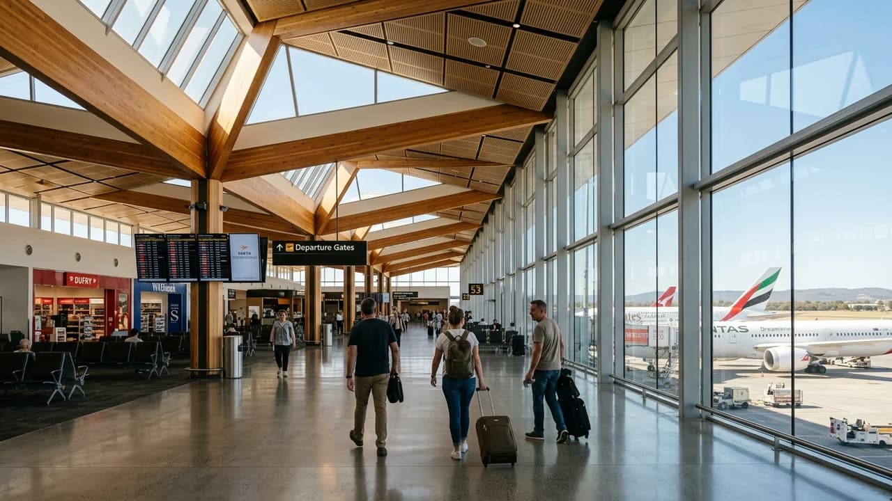 International terminal interior at Perth airport
