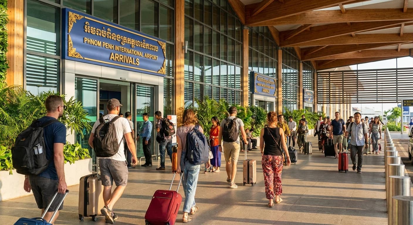 Phnom Penh International Airport arrival terminal
