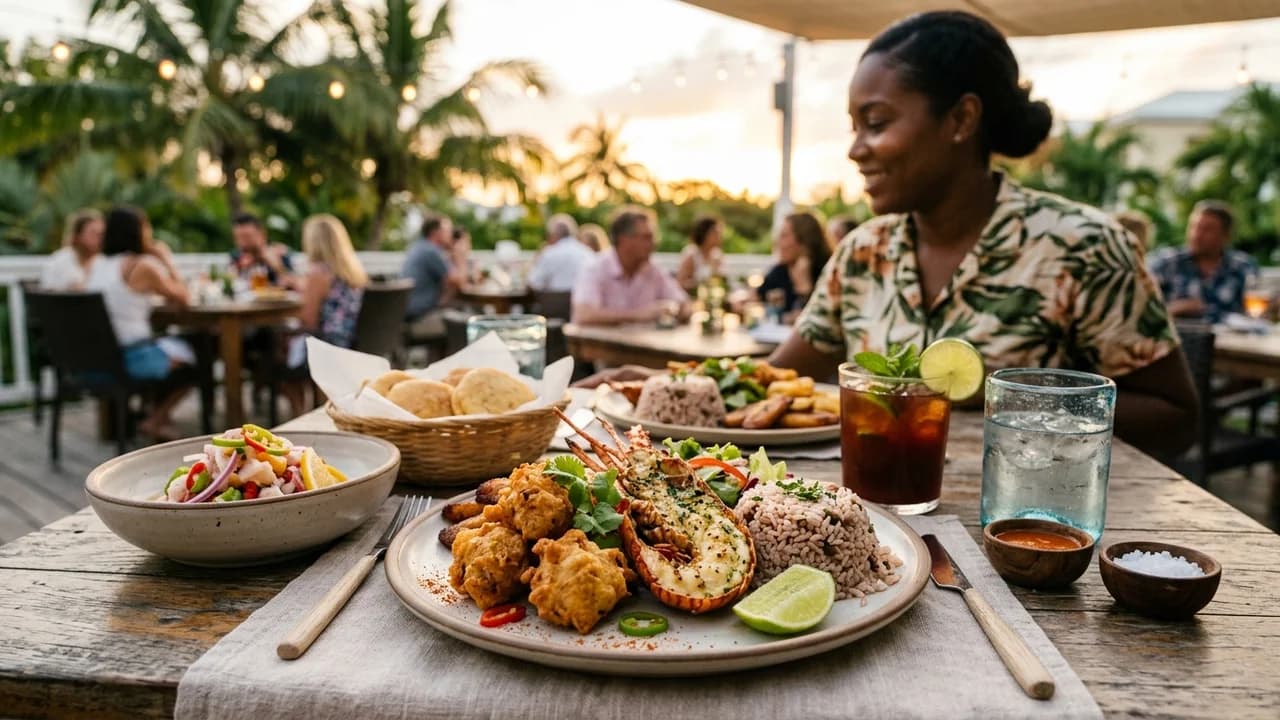 Authentic local cuisine dining experience in Providenciales