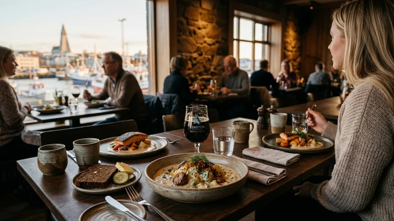 Authentic local cuisine dining experience in Reykjavik