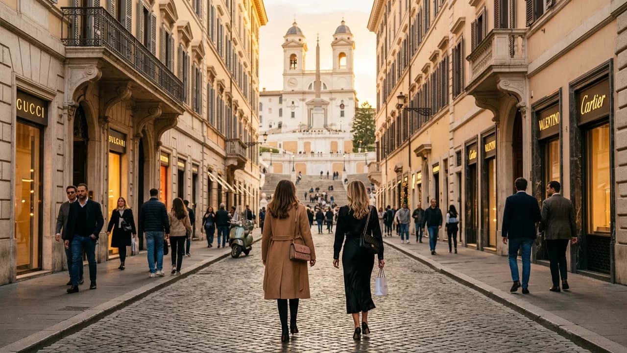 Premium shopping and leisure district in Rome