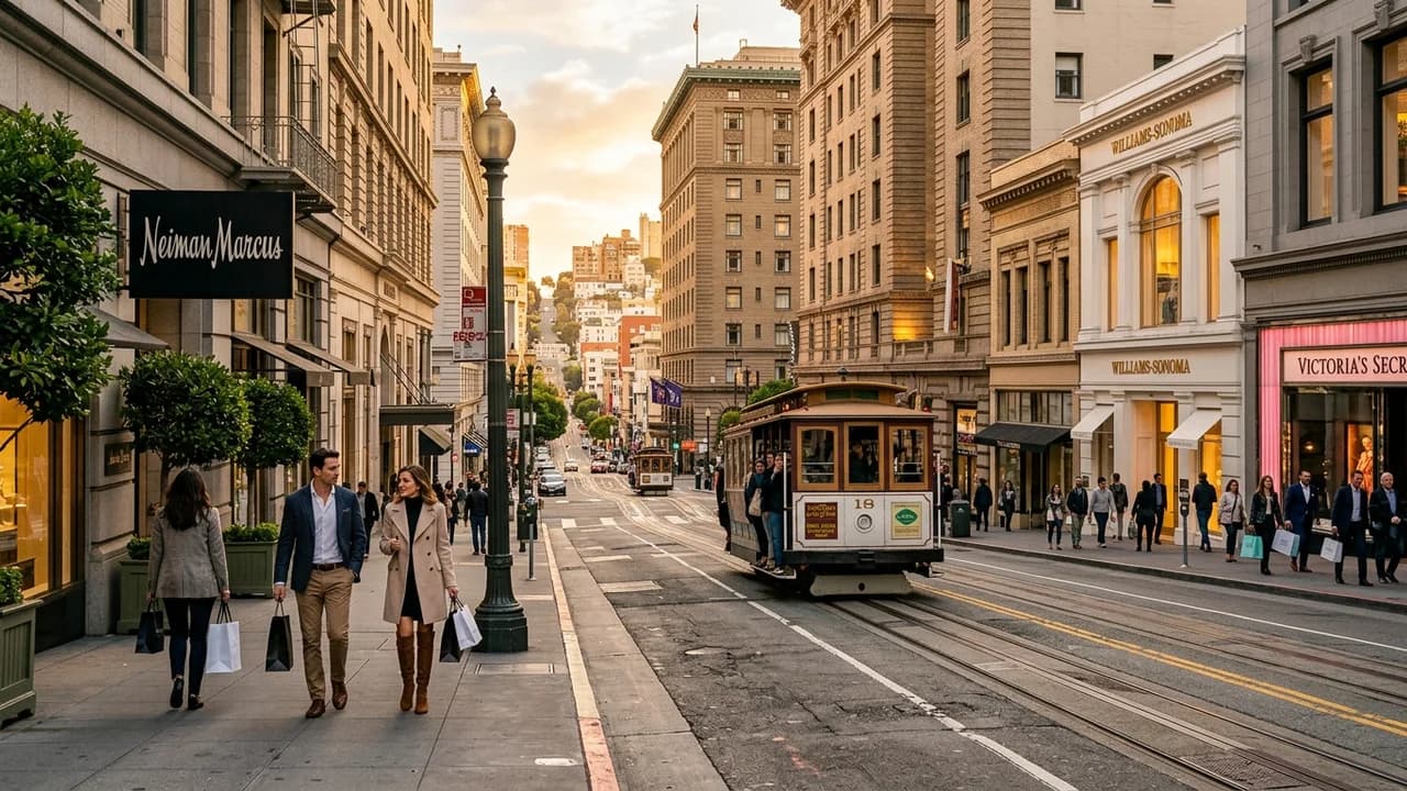 Premium shopping and leisure district in San Francisco