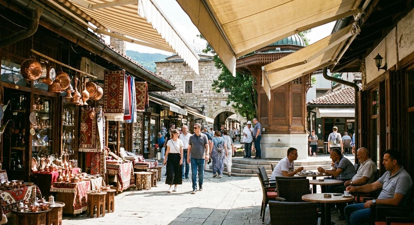 Shopping and cultural leisure in Sarajevo's historic quarters